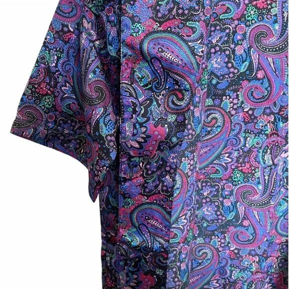 Intimate Moments Multicolor Paisley Button Up Top - Picture 5 of 8